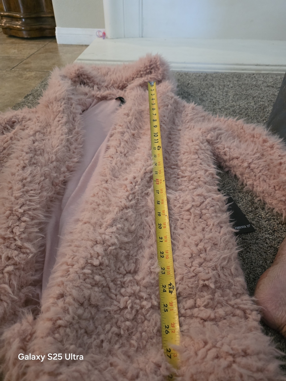 Forever 21 Pink Faux Fur Teddy Jacket for Women